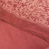 Sanskriti Vintage Sarees Pink Pure Crepe Silk Printed Sari 5+yd Craft Fabric