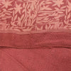 Sanskriti Vintage Sarees Pink Pure Crepe Silk Printed Sari 5+yd Craft Fabric