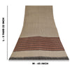 Sanskriti Vintage Sarier Elfenben Ren Crepe Silke Trykt Sari 5+ yard Håndværksstof