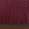 Sanskriti Vintage Sarees Purple Pure Crepe Silk Printed Sari 5+yd Craft Fabric