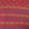 Sanskriti Vintage Sarees PinkPure Crepe Silk Circle Print Sari 6+yd Craft Fabric