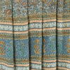 Sanskriti Vintage Sarees Blue Pure Crepe Print Embroidery Sari 5+yd Craft Fabric