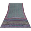 Sanskriti Vintage Sarees Hand Block Printed Pure Crepe Sari 5+yd Craft Fabric