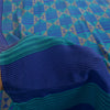 Sanskriti Vintage Sarees Blue 100% Pure Crepe Geometric Print 5+YD Textile Sari
