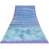 Sanskriti Vintage Sarees Blue-Purple Pure Crepe Abstract Print Sari 5+yd Fabric