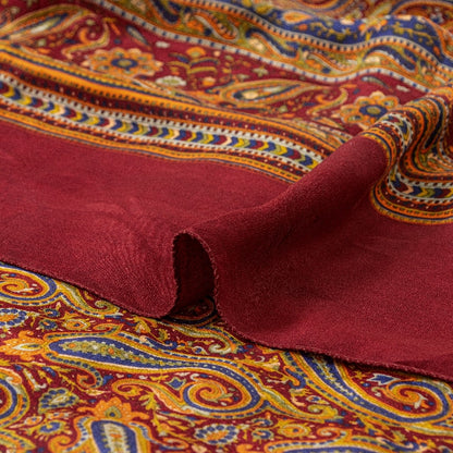 Sanskriti Vintage Sarees Indian Multi Pure Crepe Silk Printed Sari Craft Sustainable Fabric