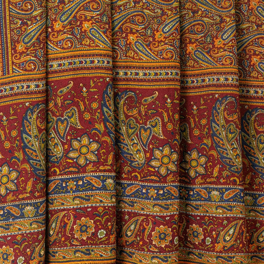 Sanskriti Vintage Sarees Indisk Multi Ren Crepe Silke Trykt Sari Håndværk Bæredygtigt Stof