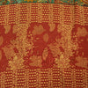 Sanskriti Vintage Sarees Green Pure Crepe Paisley Print 5+YD Quilting Material