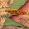 Sanskriti Vintage Sarees Green & Peach Pure Crepe Floral Print 5+YD Indian Sari