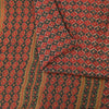 Sanskriti Vintage Sarees Dark Red 100% Pure Crepe Floral Print 5+YD Indian Sari