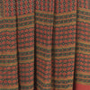 Sanskriti Vintage Sarees Dark Red 100% Pure Crepe Floral Print 5+YD Indian Sari