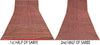 Sanskriti Vintage Sarees Dark Red 100% Pure Crepe Floral Print 5+YD Indian Sari