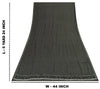 Sanskriti Vintage Sarees Black Pure Crepe Silk Embroidered Thread Work 5+YD Sari