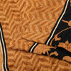 Sanskriti Vintage Black-Brown Pure Crepe Sarees Printed Woven Sari 5.5YD Fabric