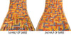 Sanskriti Vintage Yellow Pure Crepe Sarees Geometric Printed Sari 5.5+YD Fabric