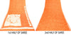 Sanskriti Vintage Orange-Cream Pure Crepe Sarees Hand Block Print 5.5+YD Fabric