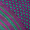 Sanskriti Vintage Purple Soft Pure Crepe Silk Sari Polka Dot Printed Saree 5.5Yd