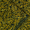 Sanskriti Vintage Soft Green 100% Pure Crepe Silk Sari Leaf Printed Saree 5.5Yd