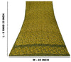 Sanskriti Vintage Soft Green 100% Pure Crepe Silk Sari Leaf Printed Saree 5.5Yd