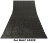 Sanskriti Vintage Black Pure Crepe Silk Sari Hand Embroidery Sequins Saree 5.5YD