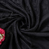 Sanskriti Vintage Black Pure Crepe Silk Sari Hand Embroidery Sequins Saree 5.5YD
