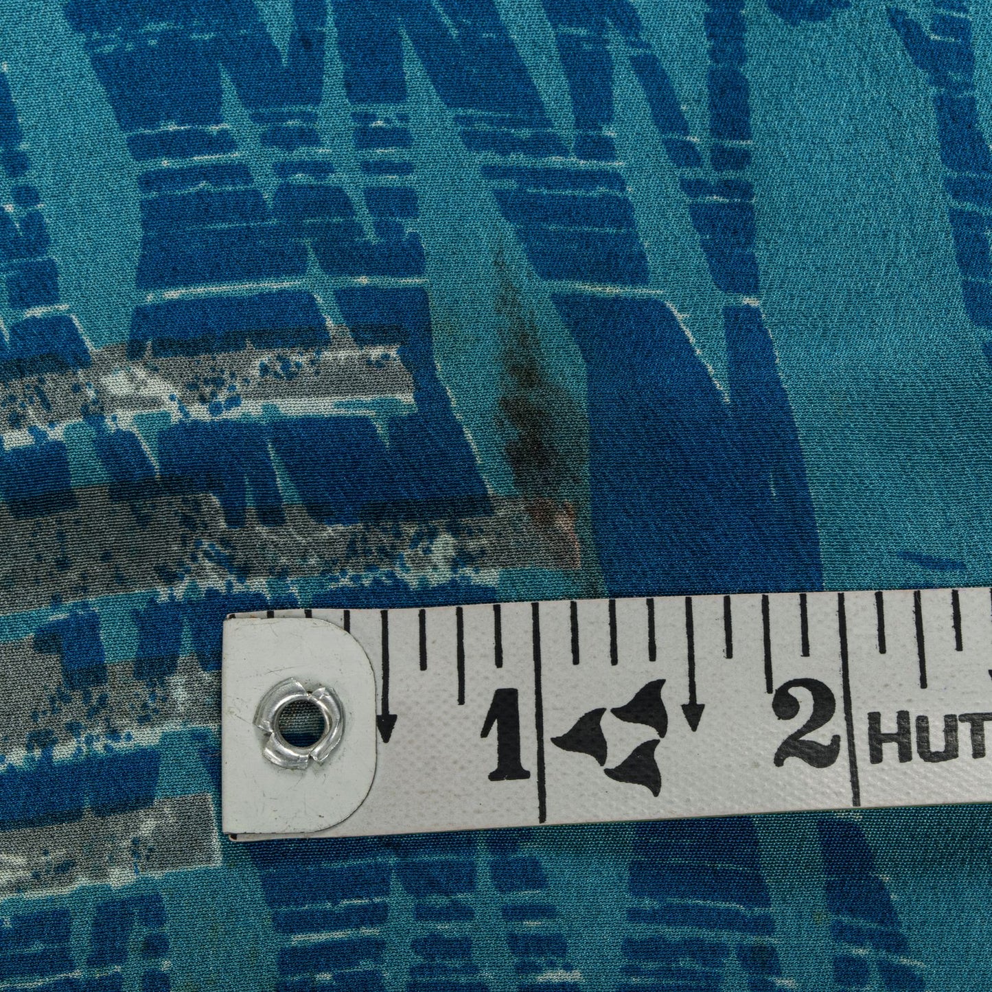 Sanskriti Vintage Saree Blue Pure Crepe Floral Print Sari 5.5+Yard Craft Fabric
