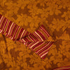 Sanskriti Vintage Brown Sari Soft Pure Crepe Silk Floral Print Saree 5.5Yd Craft