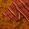 Sanskriti Vintage Brown Sari Soft Pure Crepe Silk Floral Print Saree 5.5Yd Craft