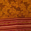 Sanskriti Vintage Brown Sari Soft Pure Crepe Silk Floral Print Saree 5.5Yd Craft