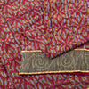 Sanskriti Vintage Red Soft Pure Crepe Sari Digital Printed Gota Lace Saree 5+Yd