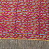 Sanskriti Vintage Red Soft Pure Crepe Sari Digital Printed Gota Lace Saree 5+Yd