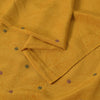 Sanskriti Vintage Soft Yellow Pure Crepe Silk Sari Embroidered Print Saree 5.5Yd