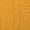 Sanskriti Vintage Soft Yellow Pure Crepe Silk Sari Embroidered Print Saree 5.5Yd