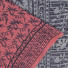 Sanskriti Vintage Blue-Pink Pure Crepe Silk Sari Hand Block Printed Saree 5.5Yd