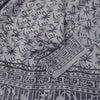 Sanskriti Vintage Blue-Pink Pure Crepe Silk Sari Hand Block Printed Saree 5.5Yd
