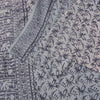 Sanskriti Vintage Blue-Pink Pure Crepe Silk Sari Hand Block Printed Saree 5.5Yd