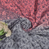 Sanskriti Vintage Blue-Pink Pure Crepe Silk Sari Hand Block Printed Saree 5.5Yd