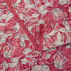 Sanskriti Vintage Pink Soft Pure Crepe Silk Sari Leaf Digital Print Saree 5.5Yd