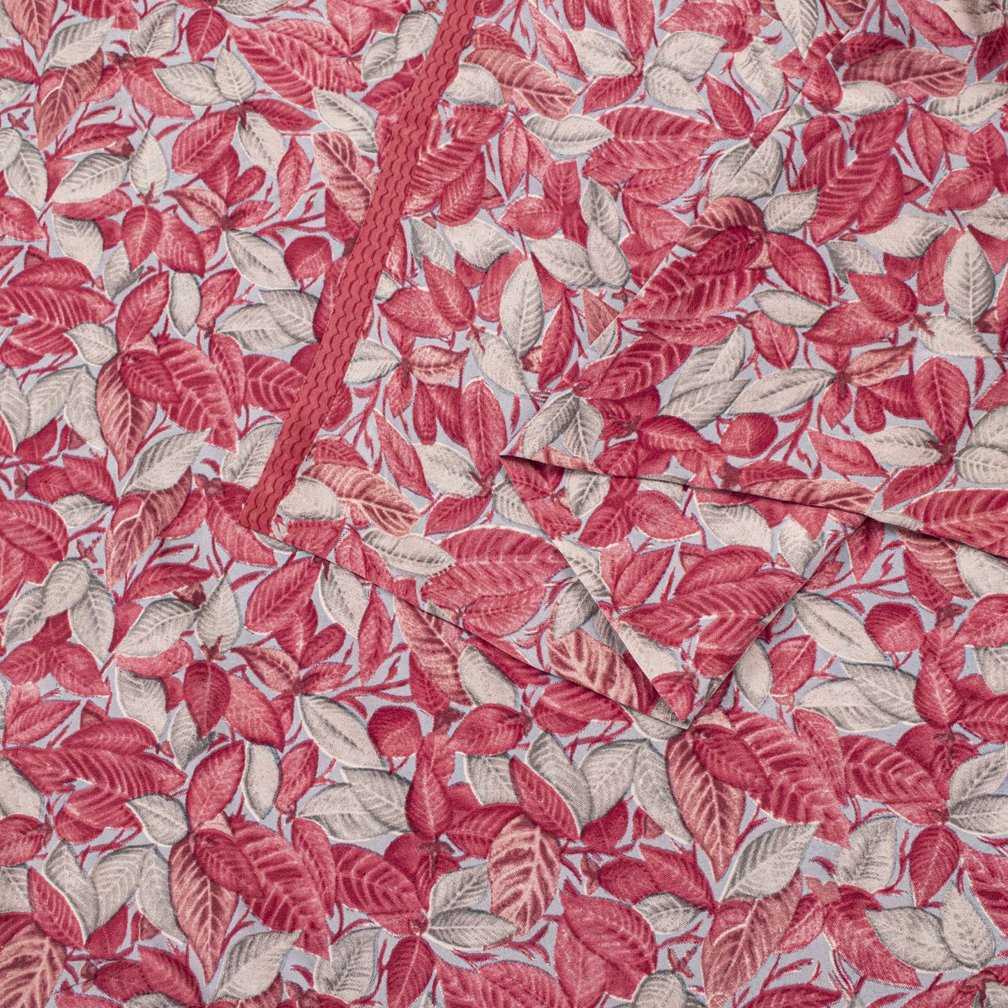 Sanskriti Vintage Pink Soft Pure Crepe Silk Sari Leaf Digital Print Saree 5.5Yd