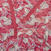 Sanskriti Vintage Pink Soft Pure Crepe Silk Sari Leaf Digital Print Saree 5.5Yd