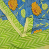 Sanskriti Vintage Blue Soft Pure Crepe Silk Sari Floral Digital Print Saree 5.5Y