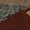 Sanskriti Vintage Beige Soft Pure Crepe SilkSari Floral Print Saree 5.5Yd Fabric