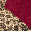 Sanskriti Vintage Cream-Black Pure Crepe Sari Floral Digital Printed Saree 5.5Yd