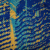 Sanskriti Vintage Saree Blue Pure Crepe Silk Abstract Printed Sari 5.5+Yd Fabric