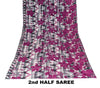 Sanskriti Vintage Saree Purple Pure Crepe Silk Floral Screen Printed Sari 5.5+Yd