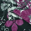 Sanskriti Vintage Saree Purple Pure Crepe Silk Floral Screen Printed Sari 5.5+Yd