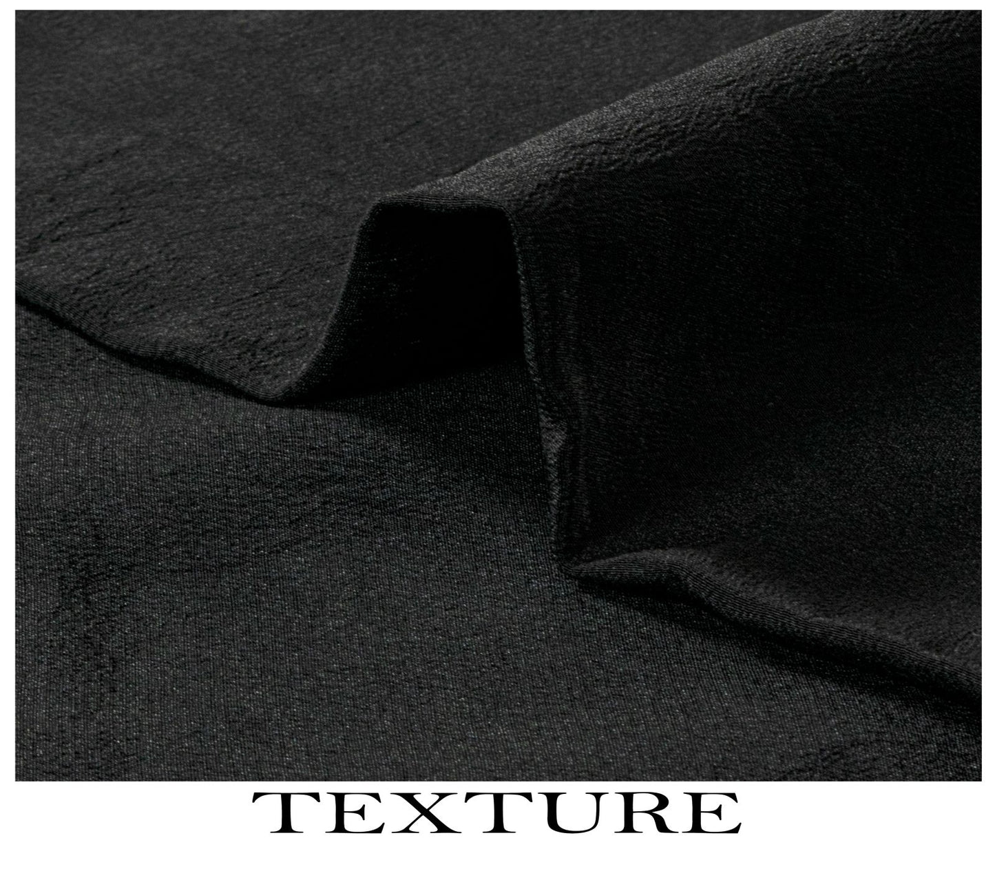 Sanskriti Vintage Saree Black Pure Crepe Solid/Plain Sari 5.5+Yd Craft Fabric