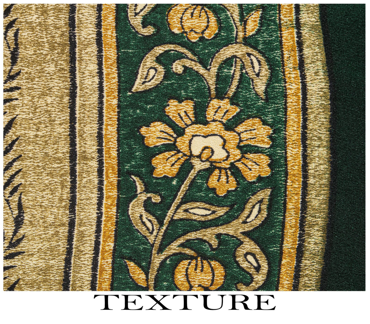 Sanskriti Vintage Saree Beige Pure Crepe Sanganeri Block Print Sari 5.5Yd Fabric