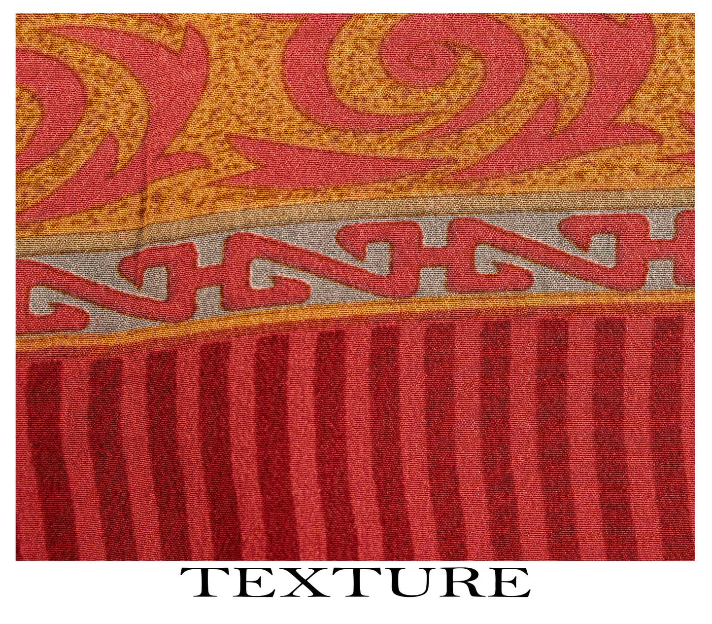 Sanskriti Vintage Saree Red Pure Crepe Floral Printed Sari 5.5+Yd Craft Fabric