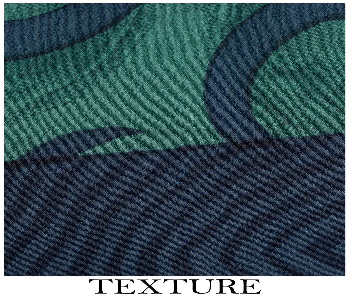Sanskriti Vintage Abstract Print Pure Crepe Saree Blue Sari 5.5+Yd Craft Fabric
